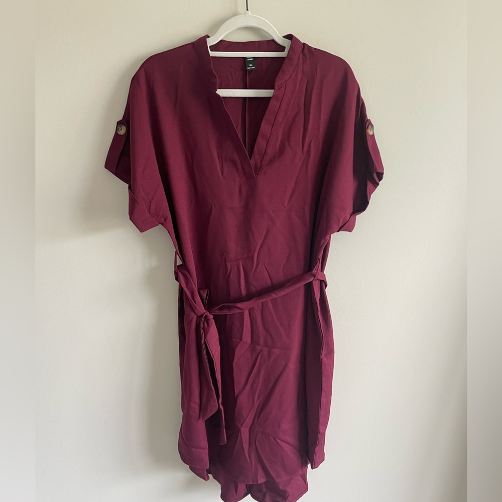 NWOT SHEIN Maroon Dress